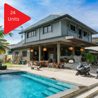 Apartment Complex with 24 Units, Private House & Pool