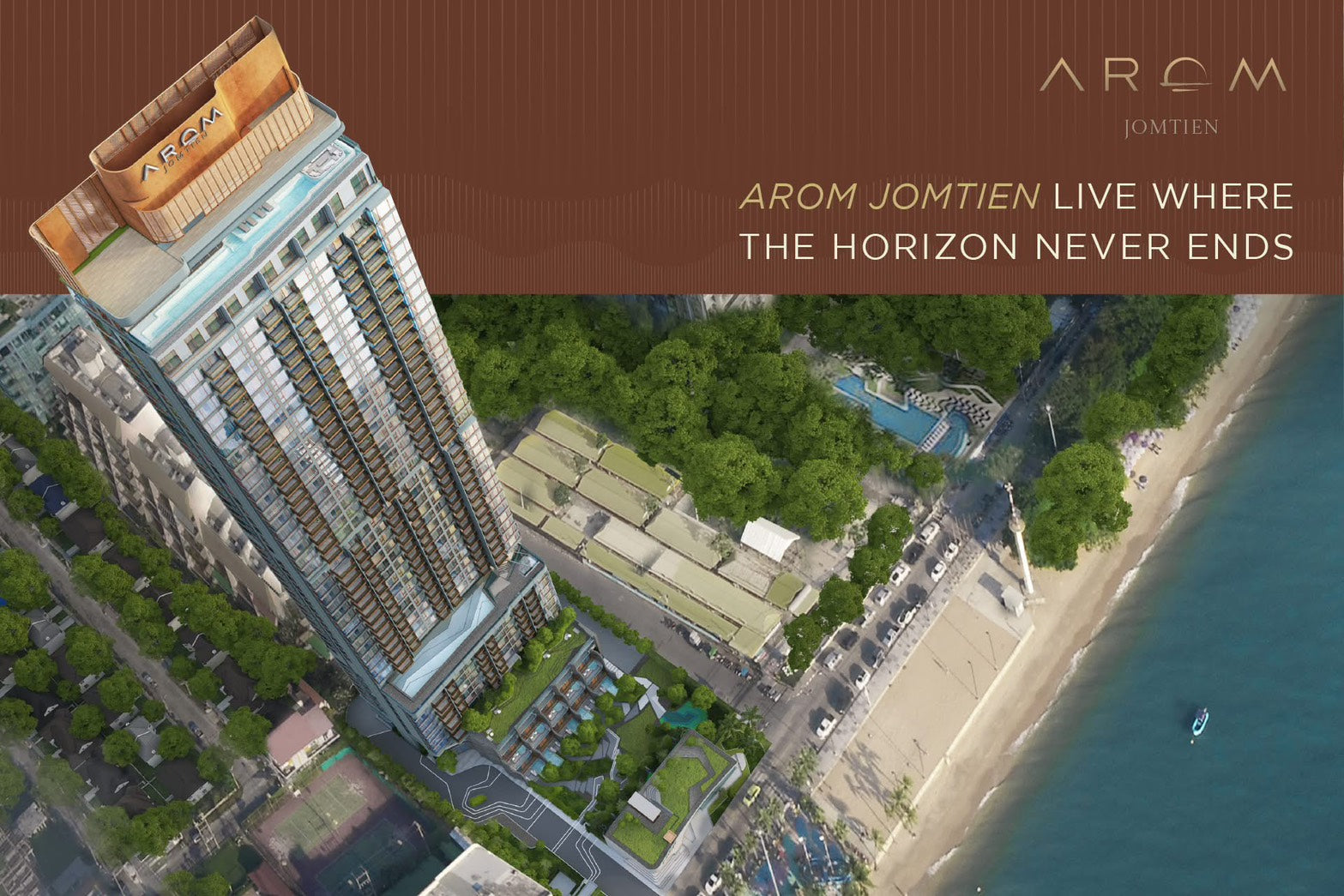 AROM Jomtien – 2 Bedroom Beachfront Luxury Condo
