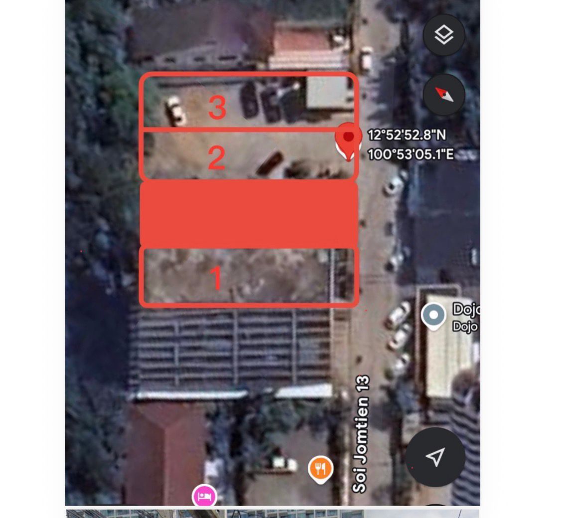 Land for Sale near Jomtien Beach (Beachfront area)