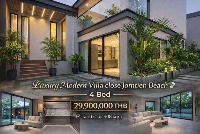 Luxury 4-Bedroom Pool Villa for Sale | Jomtien, Pattaya — Pattaya, Thailand