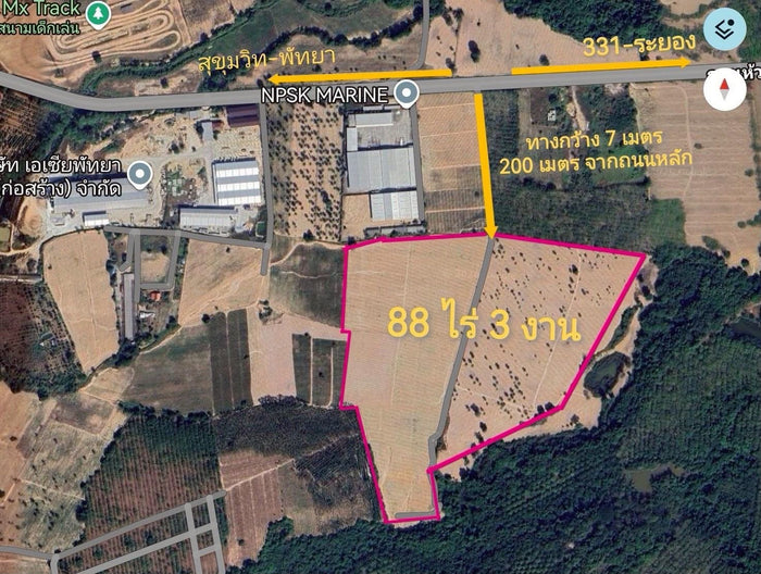 88-Rai Land for Sale | Huai Yai, Pattaya | Chanote Title | Development Opportunity
