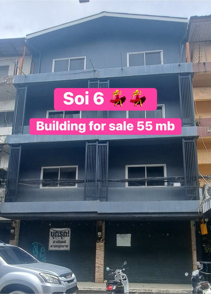 Urgent Sale | 2-Unit Commercial Building for Sale | Soi 6, Pattaya — Pattaya, Thailand